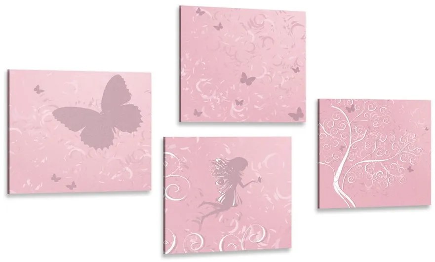Set di quadri – Fata fiabesca