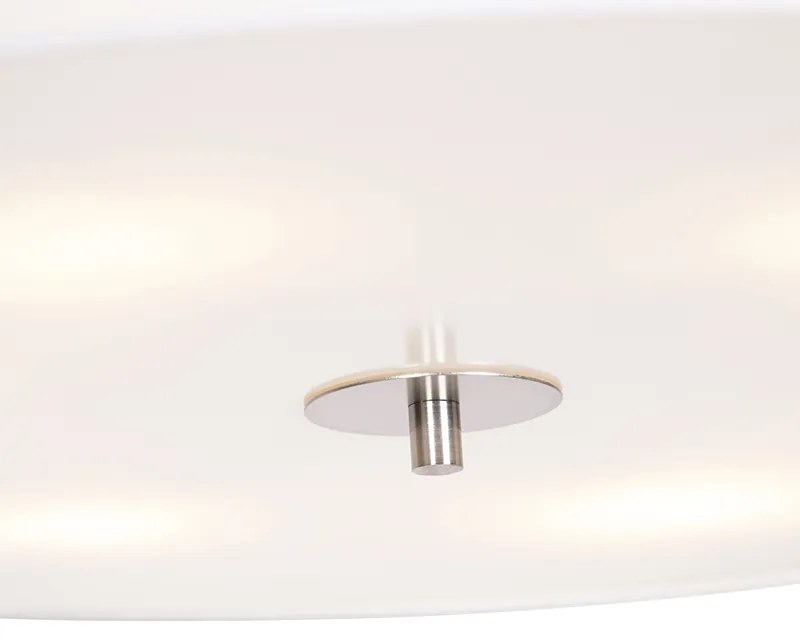 Lampada da soffitto rustica bianca 70 cm - Drum