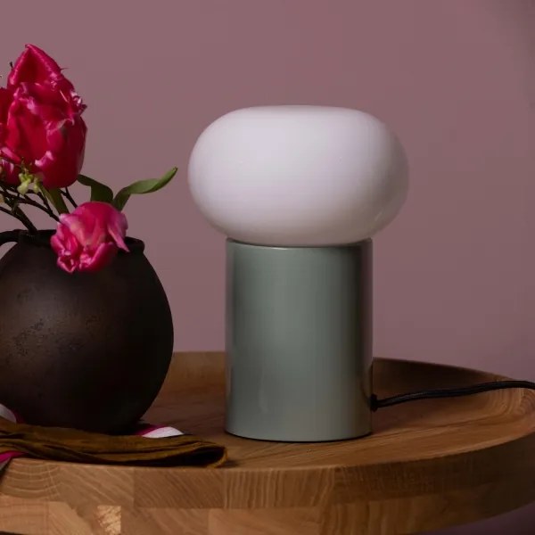 Brilliant - Lampada da tavolo KNUT 1xE27/25W/230V verde/bianco