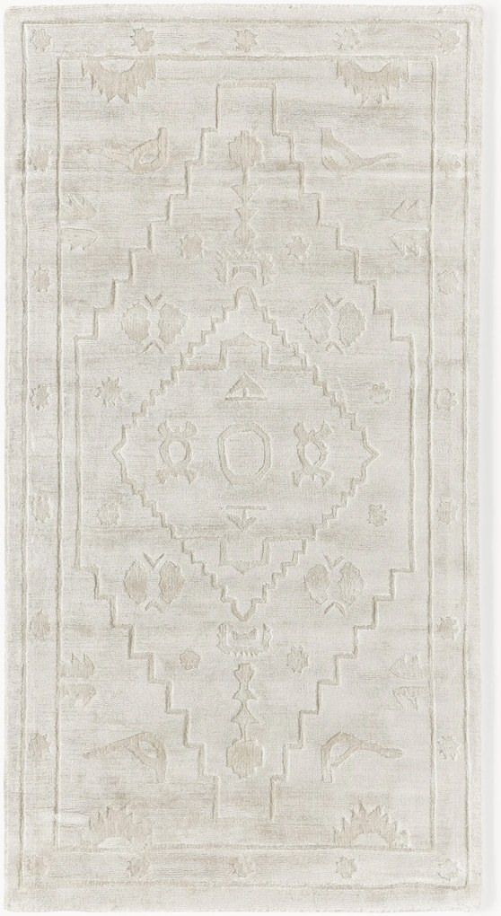 Tappeto in viscosa intrecciato a mano Shaila