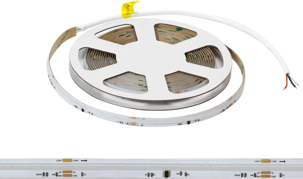 Striscia LED Digitale COB RGBW 24V 14W/m RUNNING Professionale IP20 - 5 metri