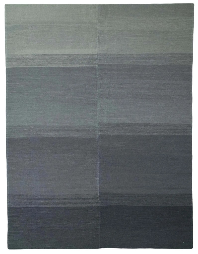 Kilim Tappeto 290 x 220 Nero (Iran) Tessuto A Mano
