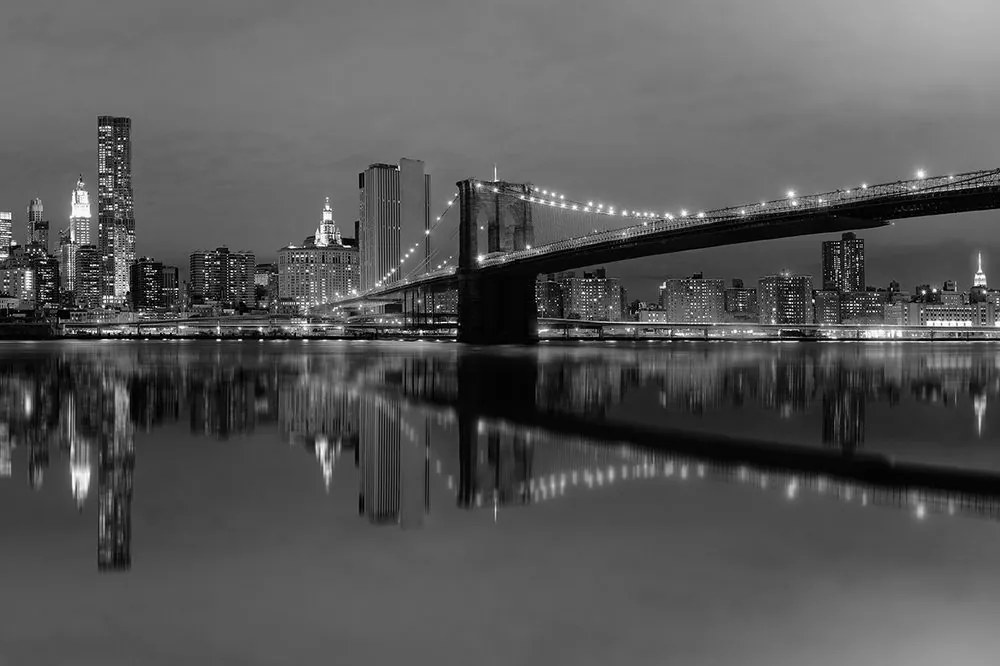 Carta da parati – Ponte in bianco e nero a Manhattan