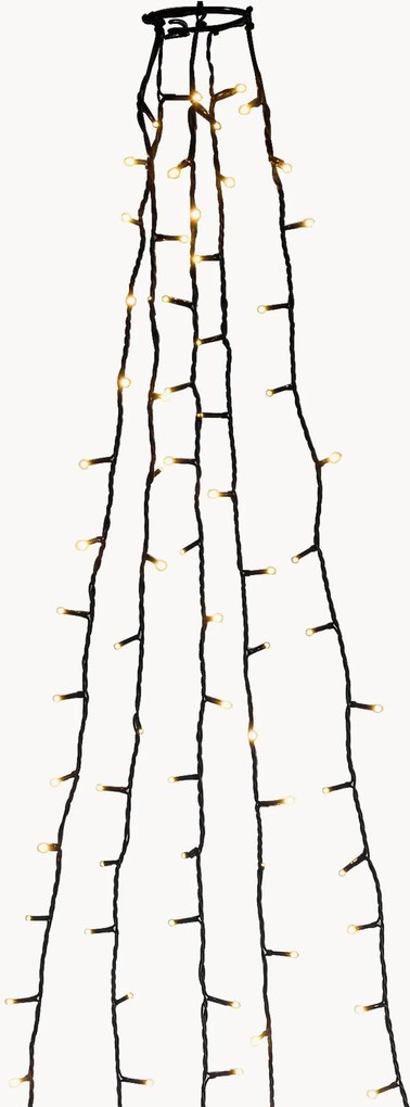 Decorazione a LED da interno-esterno per albero con sfere Greta, ambra