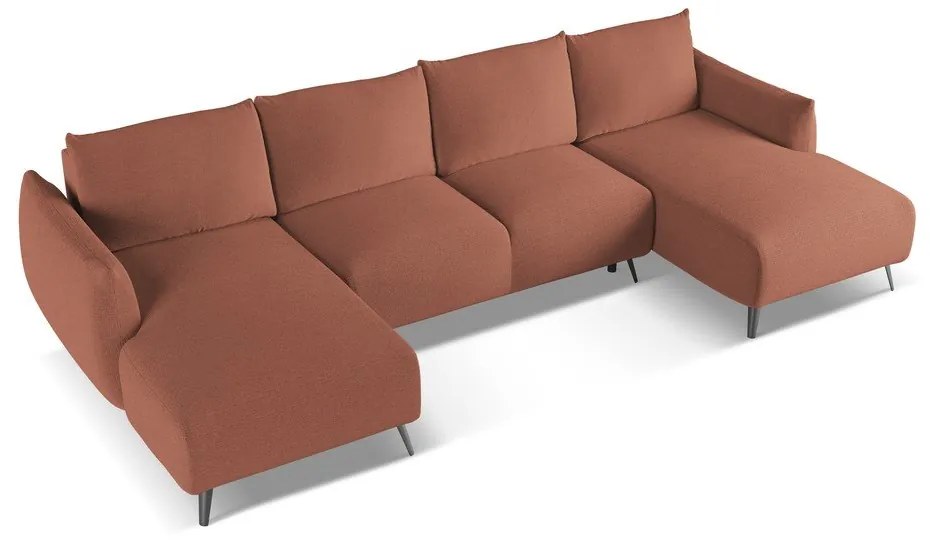 Divano angolare rosa Malie – Makamii