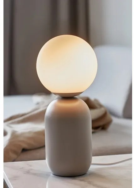 Nordlux - Lampada da tavolo NOTTI 1xE14/25W/230V grigio