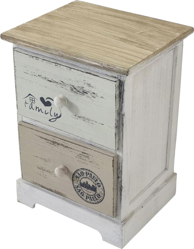 SEVEN - mobiletto in legno con cassetti