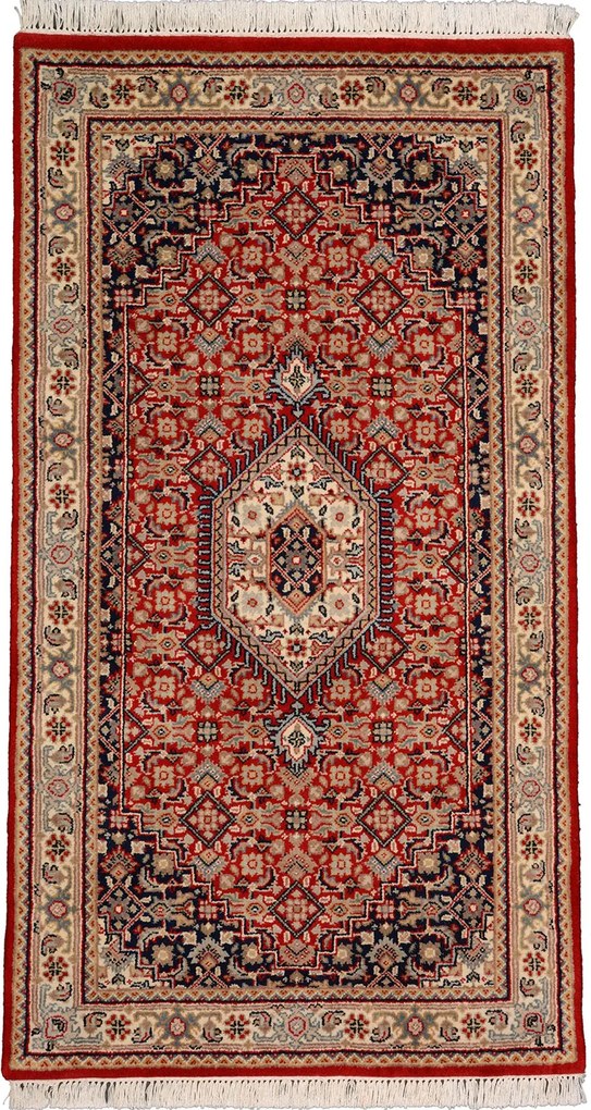 Bidjar Tappeto 90x160 Beige (Indian) Annodato A Mano