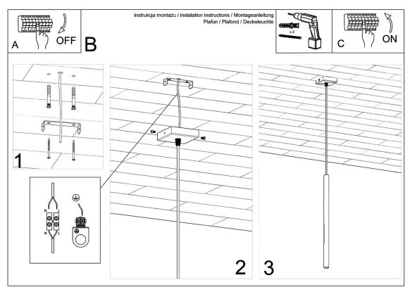 Brilagi -  Lampadario LED a sospensione con filo DRIFA 1xG9/4W/230V nero