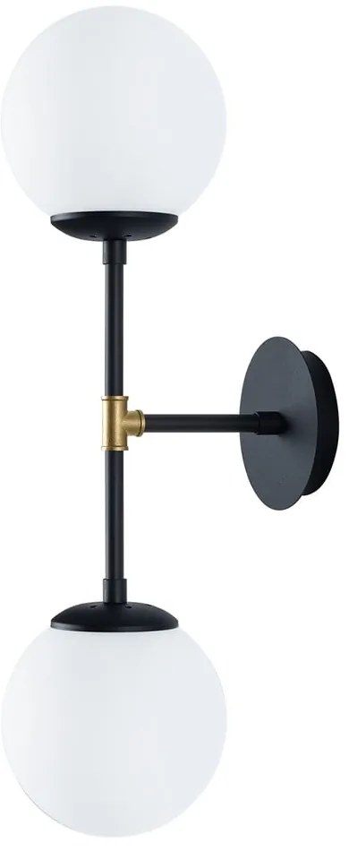 Lampada da parete nera, lunghezza 58 cm Kruva - Squid Lighting