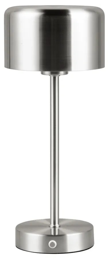 Lampada da tavolo LED dimmerabile in argento (altezza 30 cm) Jeff - Reality