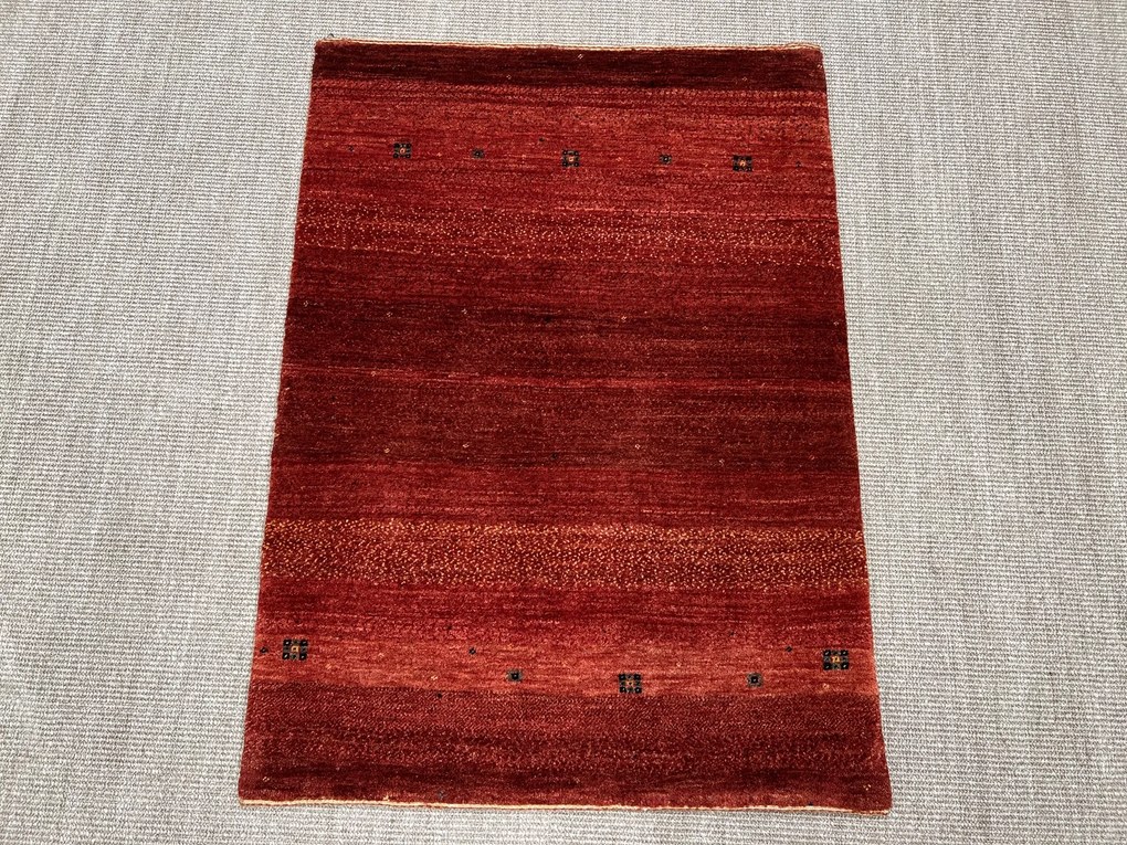 Loribaft Tappeto 120 x 80 Rosso (Iran) Annodato A Mano
