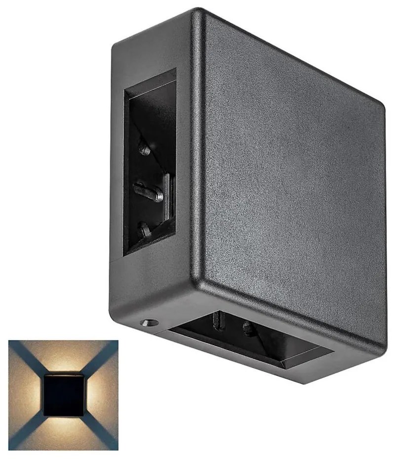 Rabalux 7317 - Applique LED per esterni LIPPA LED/6W/230V IP54 nero