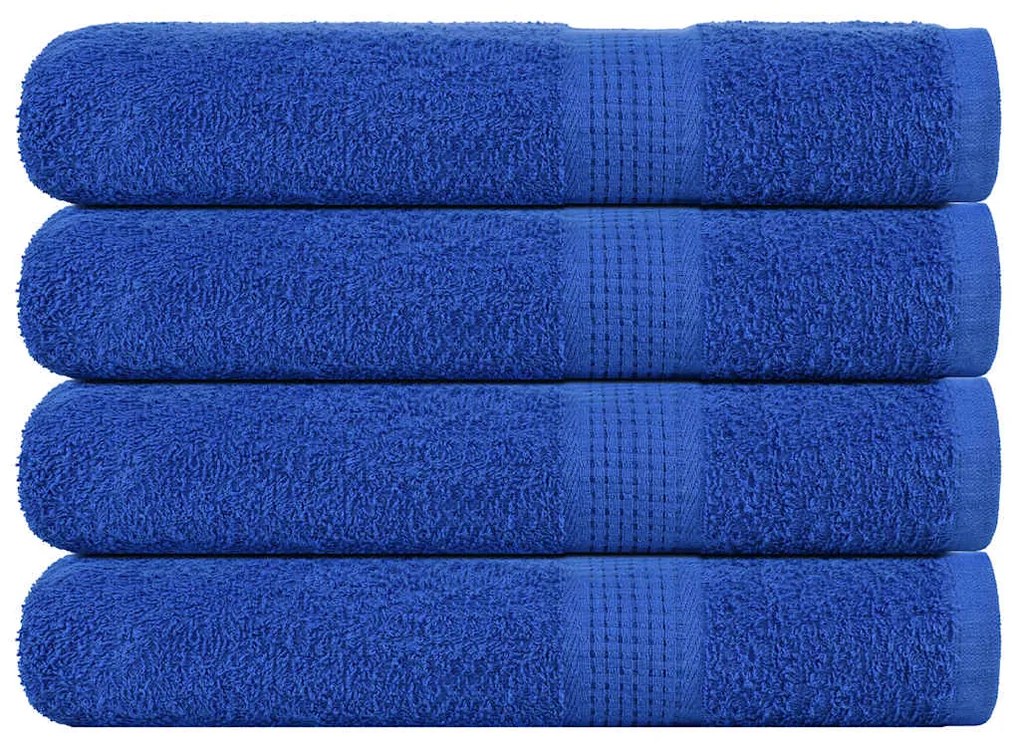 Asciugamani 4 Pz Blu 100x200 Cm 360 G/m² 100% Cotone /