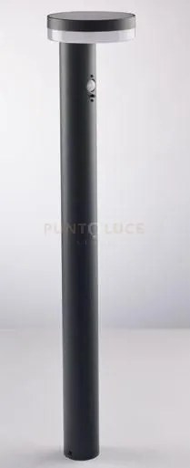 Palo led enya antracite 5w 600lm 4000k ip44 con pannello solare e s...