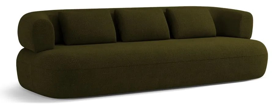 Divano verde bouclé 226 cm Jenny - Micadoni Home