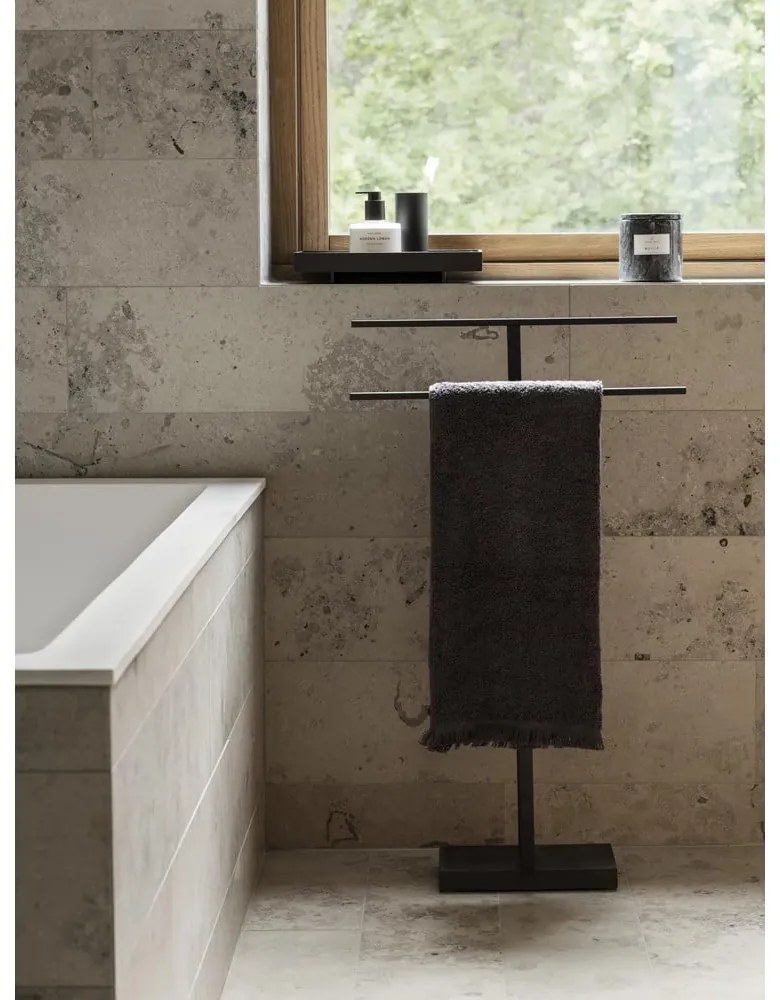 Asciugamano in cotone grigio scuro 70x140 cm Frino - Blomus