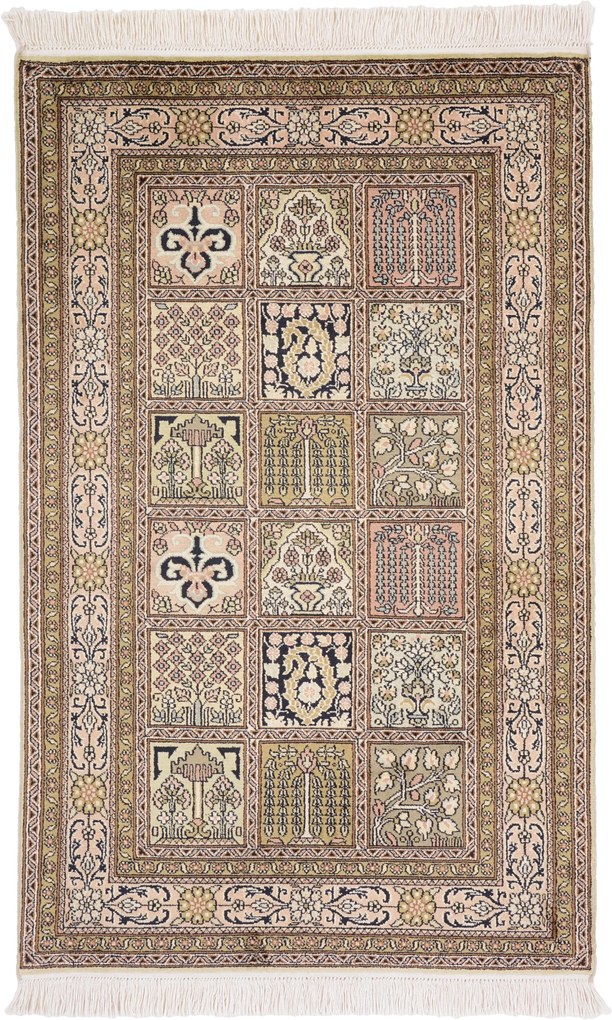Cashmere Silk Tappeto 120x80 (Indian) Annodato A Mano
