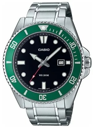 Orologio Uomo Casio MDV-107D-3AVEF Nero Argentato (Ø 46 mm)