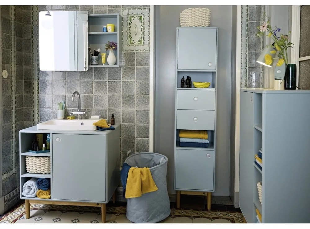 Cesta per il bucato verde chiaro in tessuto 67 l Tom Tailor – Wenko