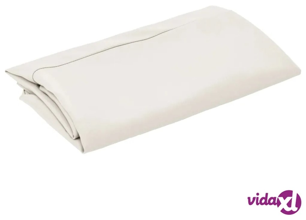 vidaXL Telo di Ricambio per Ombrellone Bianco Sabbia 350 cm