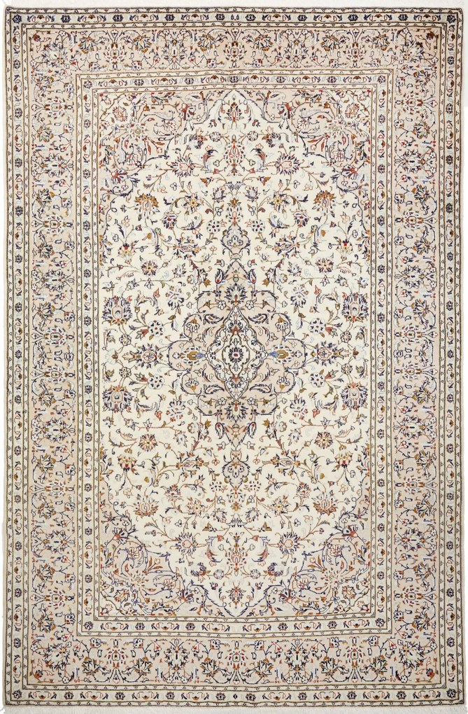 Kashan Tappeto persiano 290 x 200 Beige (Iran) Annodato A Mano