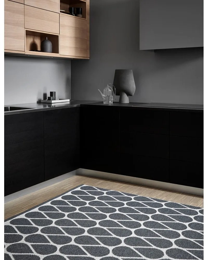 Tappeto da interno/esterno grigio scuro 70x140 cm Otis Granit – Pappelina