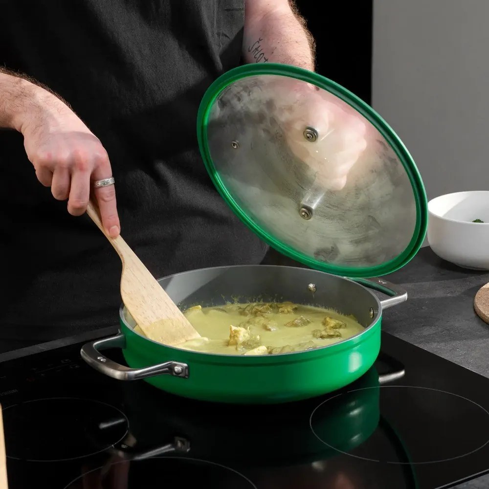 Padella con coperchio/con superficie in ceramica ø 28 cm tegame Meda 3.0 – FABINI