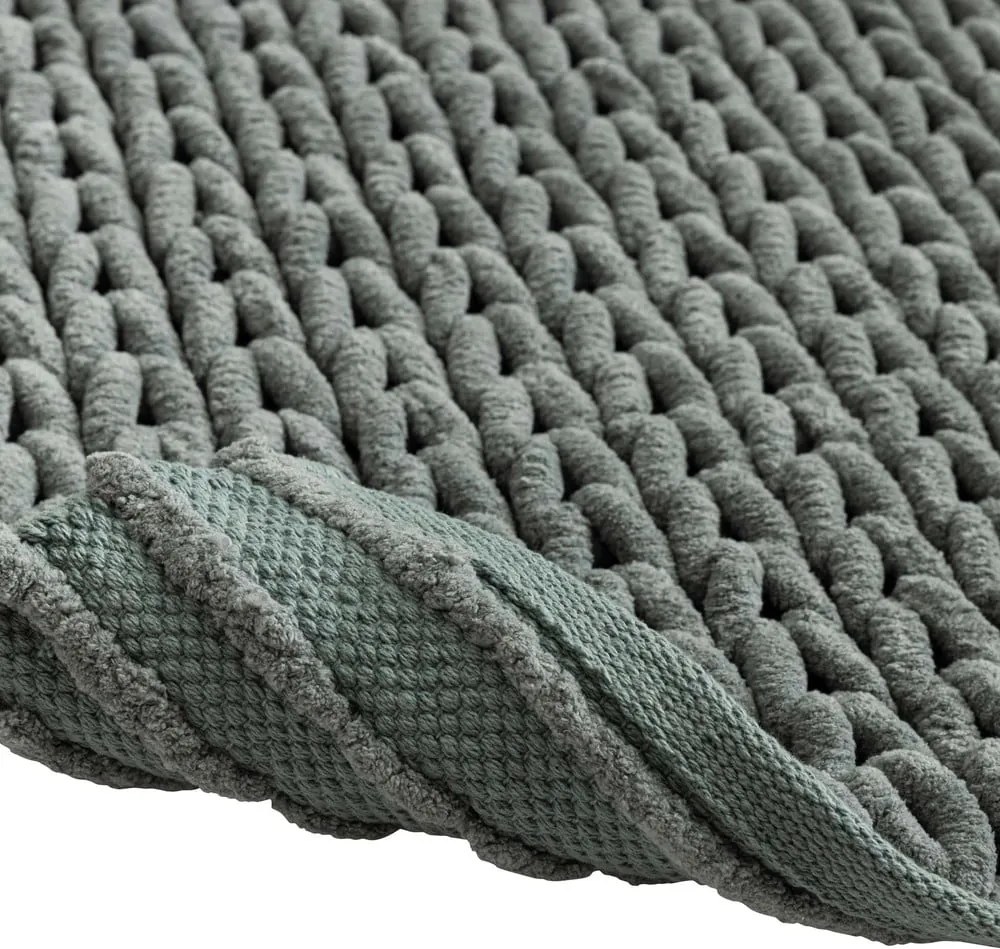 Tappetino per il bagno verde 50x80 cm Ariel – douceur d'intérieur