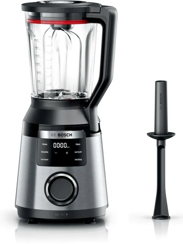 Serie 6 Bosch, frullatore ad alte prestazioni, VitaPower, 1800 W, acciaio inox, MMB6762M