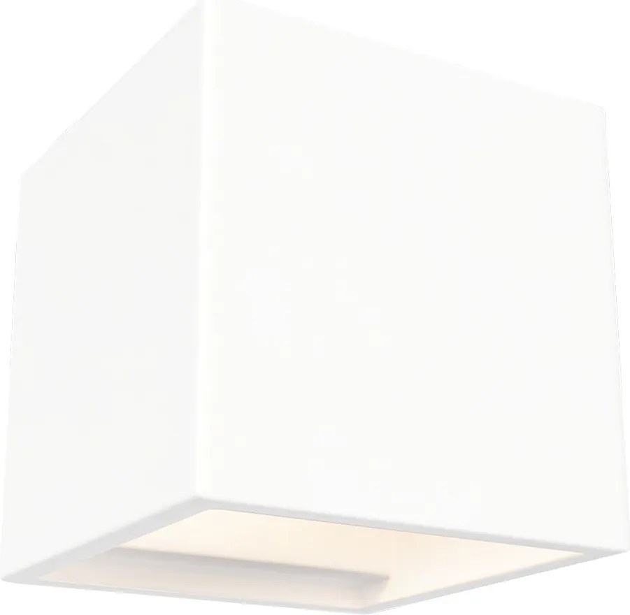 Applique da Parete Cubica G9 in Gesso Pitturabile