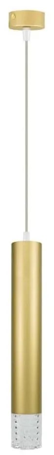 Lampadario a sospensione con filo TUBI 1xGU10/8W/230V oro