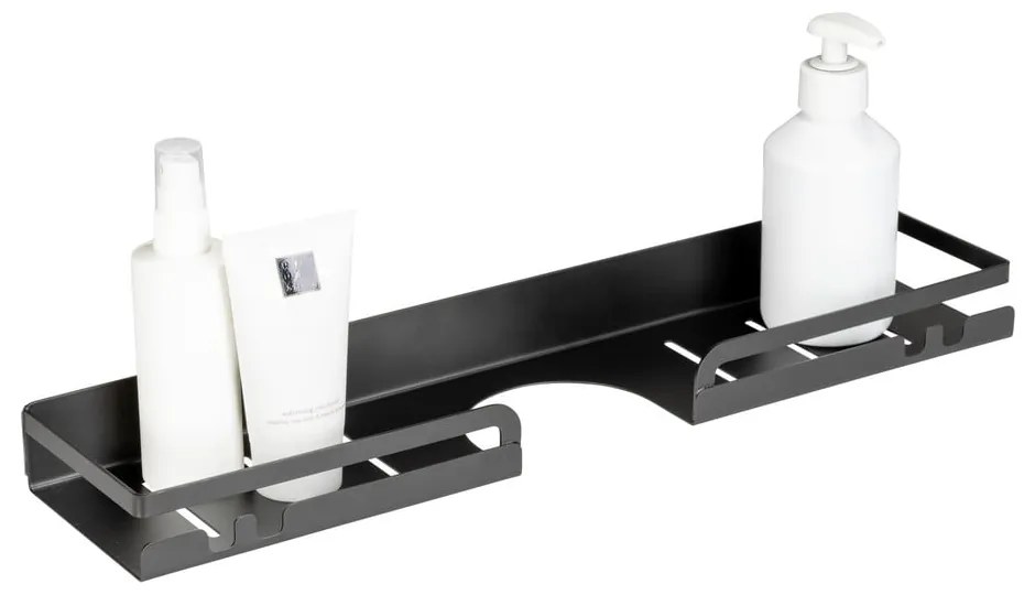 Mensola da bagno autoportante in acciaio inox nero Altarella - Wenko