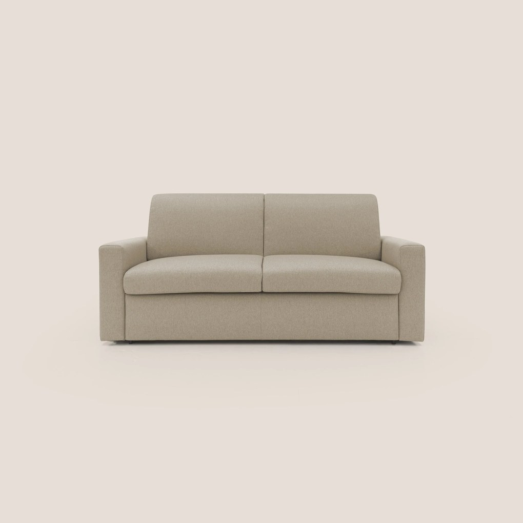 Kansas Divano letto matrimoniale alto 20 cm in tessuto impermeabile misto cotone T13