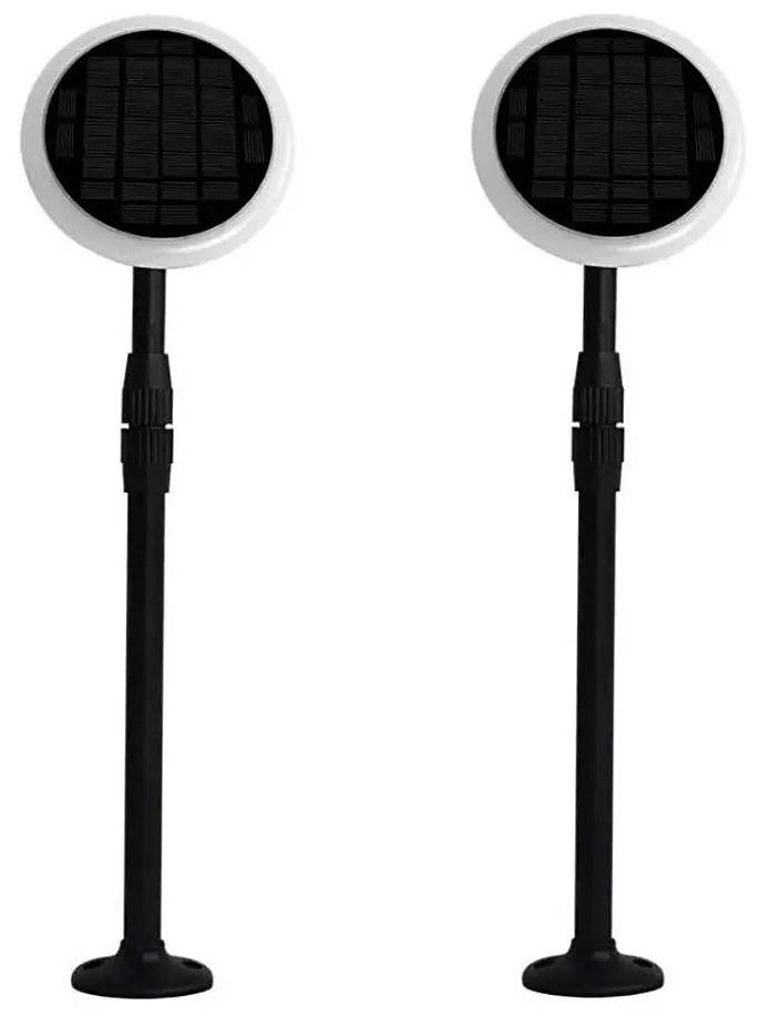 SET 2x LED Lampada solare regolabile GARDEN LED/3W/5V 42-80 cm 4000K IP65