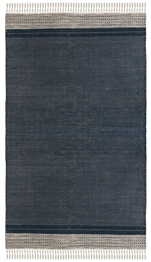 Tappeto da esterno bifacciale blu scuro in plastica riciclata , 120 x 180 cm Civil - Green Decore