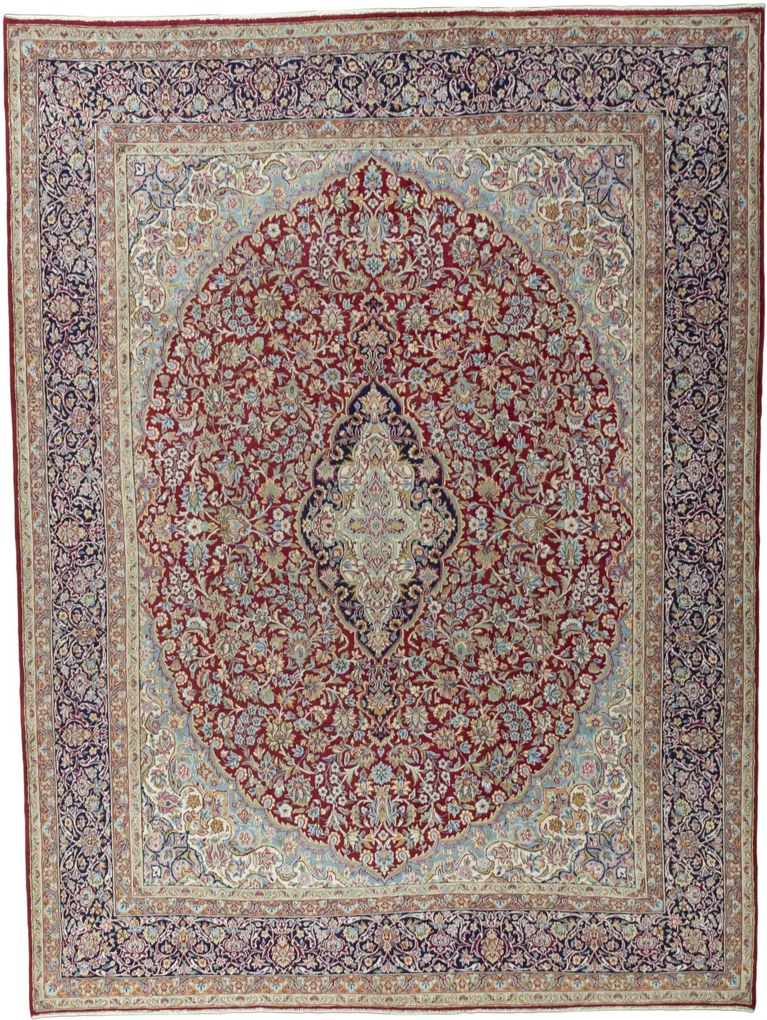 Kerman Tappeto persiano 270x360 Rosso (Iran) Annodato A Mano