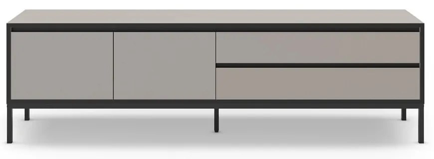 Tavolo TV grigio e beige 180x55 cm Lorenza - Marckeric