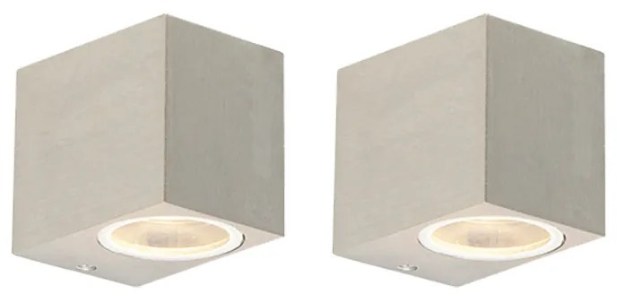 Set di 2 applique moderne in alluminio IP44 - Baleno