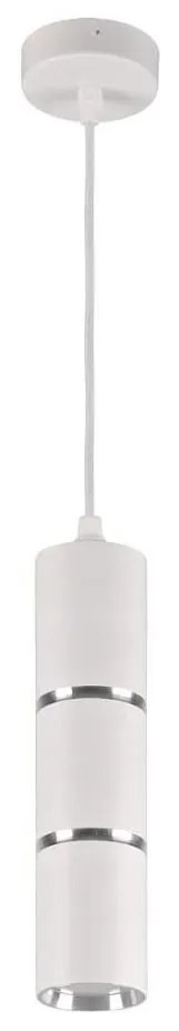 Lampadario a sospensione con filo BAMBOO 1xGU10/10W/230V bianco