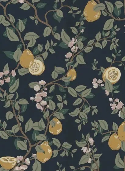 Sandberg Carta da parati Kvitten - Dark Blue
