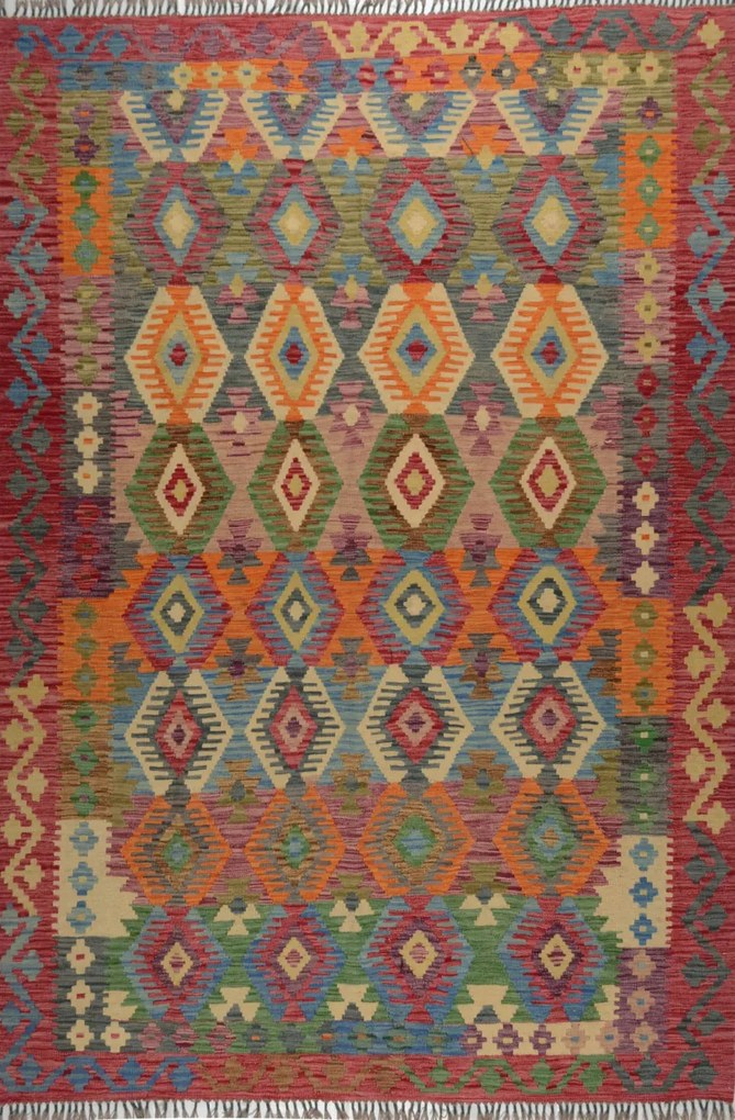 Kilim Tappeto orientale 200x280 (Afghanistan)
