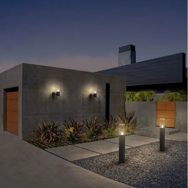 Ledvance - Applique da esterno con sensore FIGO CYLINDER 1xE27/20W/230V