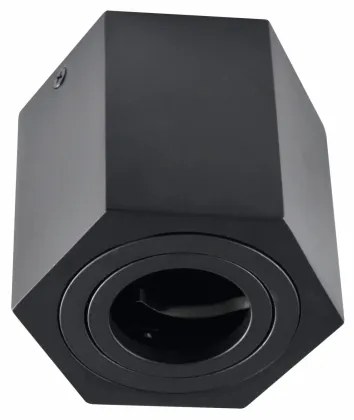 Luce Spot HEXAGON 1xGU10/10W/230V nero