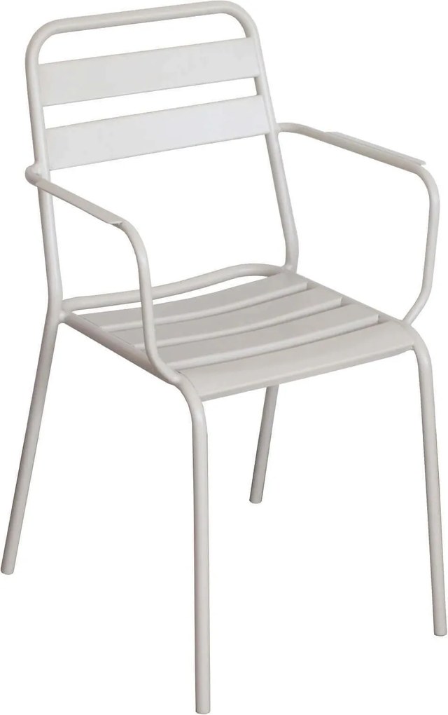 ROMANUS - set tavolo in metallo cm Ø 60 x 71h con 2 poltrone Romanus