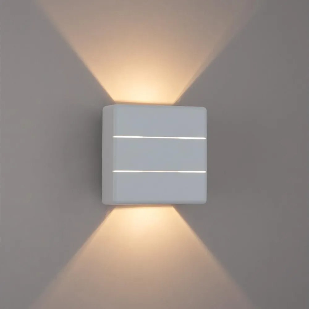 Brilagi - Applique da esterno LED DOUBLERAY LINE LED/6W/230V bianca IP54