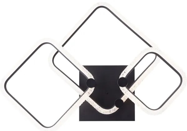 Brilliant - Plafoniera LED dimmerabile AYDIN LED/34W/230V nera + telecomando