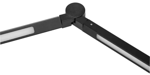 Ecolite LU19WT-CR-Lampada da tavolo LED dimmerabile SPACE LED/8W + LED/11W/230V nero