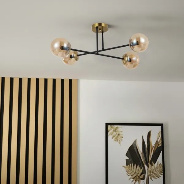 Brilagi - Plafoniera MALIVA 4xE14/15W/230V dorata