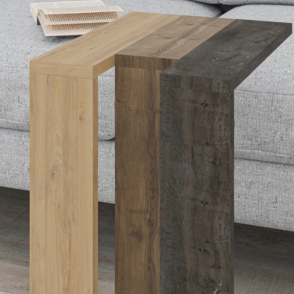 Tavolino in rovere 40x30 cm Macha - Marckeric